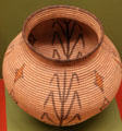 Chemehuevi native basket olla at San Bernardino County Museum. Redlands, CA.
