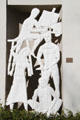 Four Arts relief by Nancy Wegner on University Hall at Redlands University. Redlands, CA.