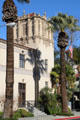 Spanish Revival tower of Old Riverside City Hall. Riverside, CA.