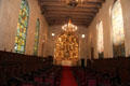 Interior of St. Francis Chapel at Mission Inn. Riverside, CA.