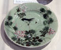 China plate from Riverside's Chinatown at Riverside Museum. Riverside, CA.