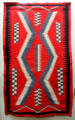 Navajo wearing blanket at Riverside Museum. Riverside, CA.