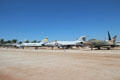 U.S. jet fighters at March Field Air Museum. Riverside, CA.