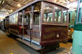 California St. Railway Cable Car from San Francisco at Orange Empire Railway Museum. Perris, CA.
