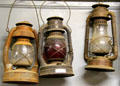 Railway lanterns at Orange Empire Railway Museum. Perris, CA.