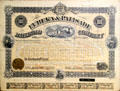 Eureka & Palisade Railroad Co. mortgage certificate at Orange Empire Railway Museum. Perris, CA.