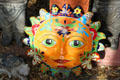 Ceramic decorative mask in shop. Temecula, CA.
