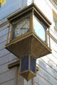 Whittier Village Clock mounted on National Bank of Whittier Building. Whittier, CA.