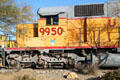 Union Pacific diesel locomotive 9950 at Barstow Railroad Museum. Barstow, CA.