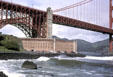 Golden Gate Bridge approach over Fort Point. San Francisco, CA.
