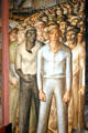 May 1st labor demonstration mural by John Langley Howard in Coit Tower. San Francisco, CA.