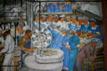 Cannery workers mural by Ralph Stackpole in Coit Tower. San Francisco, CA.