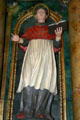 San Buenaventura , a Franciscan Minister General & Cardinal, from left side altar of Mission Dolores. San Francisco, CA.