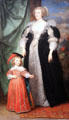 Portrait of Marie Claire de Croÿ, Duchess d'Havre & Child by Anthony van Dyck at Legion of Honor Museum. San Francisco, CA.