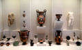 Collection of Greek pottery antiquities at Legion of Honor Museum. San Francisco, CA