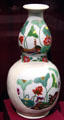 Porcelain bottle-gourd vase by Meissen Porcelain Manuf. of Germany at Legion of Honor Museum. San Francisco, CA.