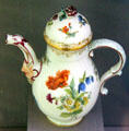 Porcelain coffeepot by Berlin Porcelain Factory at Legion of Honor Museum. San Francisco, CA.
