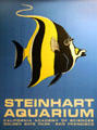 Classic Steinhart Aquarium poster at California Academy of Science. San Francisco, CA.