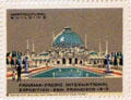 Horticultural Building poster stamp from Panama-Pacific International Exposition. San Francisco, CA.