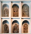 Carvings of Hindu deities at Asian Art Museum. San Francisco, CA.