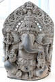 Seated Ganesha sculpture from Karnataka, India at Asian Art Museum. San Francisco, CA