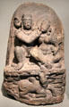 Hindu deity Shiva with goddess Parvati sculpture from Bihar, India at Asian Art Museum. San Francisco, CA.