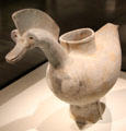 Earthenware vessel in shape of duck from Korea at Asian Art Museum. San Francisco, CA