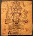 Newari sketchbook page from Nepal at Asian Art Museum. San Francisco, CA