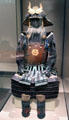 Yukinoshita armor with "rigid bowl" helmet from Japan at Asian Art Museum. San Francisco, CA