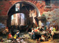 Arch of Octavius in Rome painting by Albert Bierstadt at de Young Museum. San Francisco, CA.