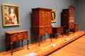 Early American furniture collection at de Young Museum. San Francisco, CA.