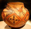 Laguna Pueblo earthenware storage jar from New Mexico at de Young Museum. San Francisco, CA.