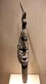 Ornament for sacred flute from Sepik River of New Guinea at de Young Museum. San Francisco, CA.
