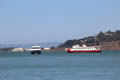 San Francisco Bay ship traffic. San Francisco, CA.