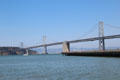 Oakland Bay Bridge running to Yerba Buena Island. San Francisco, CA.