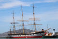 Three-masted Balclutha built in Glasgow, Scotland at Maritime National Historical Park. San Francisco, CA.