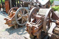 Rock crushers for gold mining at Mariposa Museum. Mariposa, CA.