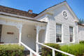 Front entrance of Counts House at Mariposa Museum. Mariposa, CA.