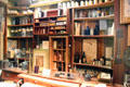 Display of pharmaceutical goods in glass bottles at Mariposa Museum. Mariposa, CA.