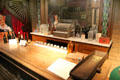 Typical bar & antique cash register at Mariposa Museum. Mariposa, CA.