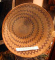 Miwuk Indian cooking basket, coiled willow at Mariposa Museum. Mariposa, CA.