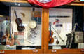 Display of musical instruments at Northern Mariposa County Museum. Coulterville, CA.