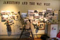 "Jamestown and The Way West" display at Tuolumne County Museum. Sonora, CA.