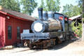 Steam locomotive at Railtown 1897 State Historic Park. Jamestown, CA