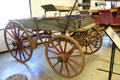 DeMartini farm wagon , all purpose spring wagon used by DeMartini family to carry supplies and sell vegetables at Angels Camp Museum. Angels Camp, CA.