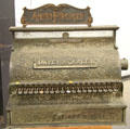 Antique National cash register, labeled Davey & Carley, at Angels Camp Museum. Angels Camp, CA.