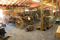 Ranching wagons collection at Angels Camp Museum. Angels Camp, CA.