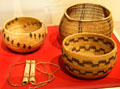 Miwok baskets at Calaveras County Downtown Museum. San Andreas, CA.