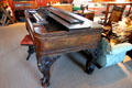 Square grand piano at Calaveras County Downtown Museum. San Andreas, CA.