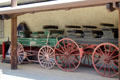 Three-bench passenger wagons at El Dorado County Historical Museum. Placerville, CA.